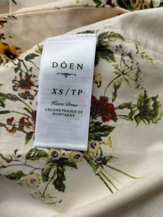 DOEN Kaira shirred floral-print organic cotton-poplin midi dress - Picture 14 of 14